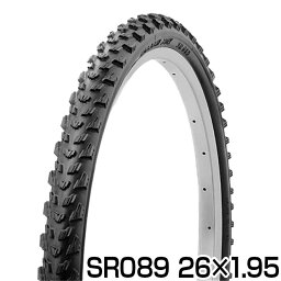 自転車 タイヤ 26インチ ブロックタイヤ 1本 <strong>26x1.95</strong> HE ブラック SR089 SHINKO シンコーマウンテンバイク MTB 26インチタイヤ 自転車 〇新生活 入学 入園 プレゼント