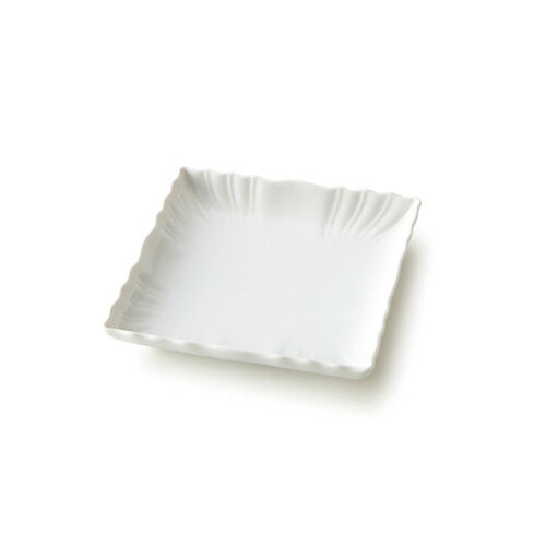 WRINKLE リンクル 18cm 深皿 Mサイズ(アウトレット)【白い食器 取り皿 スクエアプレート 業務用食器】
