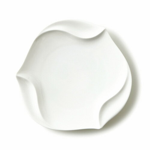 CYCLONE サイクロン　26cm　プレート (アウトレット)【白い食器 パスタ皿 丸皿 業務用食器】斬新なデザインが魅力的な白い食器。手になじむデザイン食器です^0^
