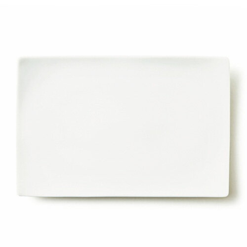 ALPHA アルファ 30×20cm 長角皿L(アウトレット)【白い食器 メインプレート 角皿 スクエア 業務用食器】