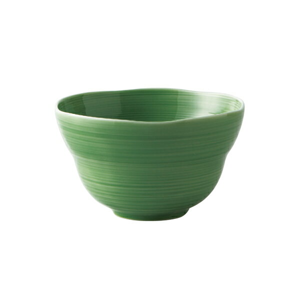 櫛目（kushime）　11.5cm小碗　緑釉　【小田陶器】繊細なラインを織込んだ美しい器◇