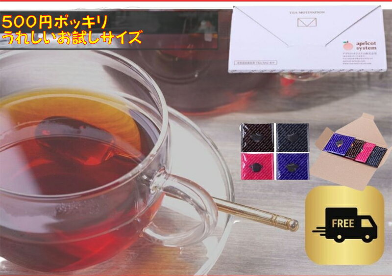 【 限定！500円ポッキリ 】TEA MOTIVATION 紅茶 ティーバッグ 4種アソート4包入 アールグレイ ダージリン アッサム ももりんご 母の日 母　プチギフト 退職祝い 退職 お礼 手土産 挨拶 退職祝い 出産祝い セール 特価 ラクシュミー リプトン ホワイトデー 母の日 RSL