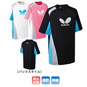 ★ 【Butterfly】バタフライ　卓球ウェア　バタフライ・Tシャツ’11　Cタイプ 43610