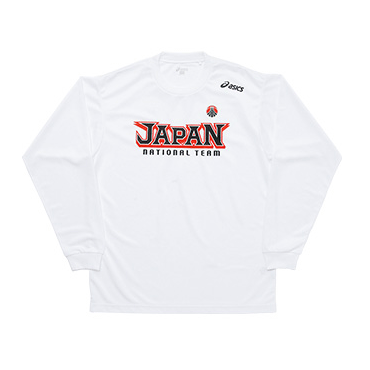 ★ アシックス JAPANプリントTシャツLS xb0003