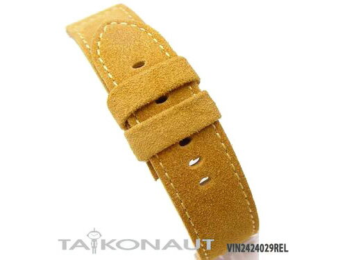 24mm TAIKONAUT時計ベルト ビンテージ-029REL SL パネライ44mm◆送料無料◆