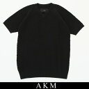 AKM(エイケイエム)RAGLAN V-NECKブラックK168 CNL006