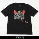 FENDI(フェンディ)半袖TシャツブラックFY0936 A...