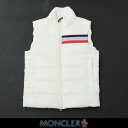 MONCLER モンクレールダウンベストホワイトメンズウェアPARPAILLON