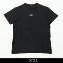 n°21 (ヌメロヴェントゥーノ)半袖Tシャツブラック19SU F026 6332