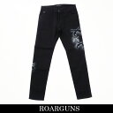 roarguns(ロアーガンズ)ストレッチデニムパンツブラック21WGP 05B