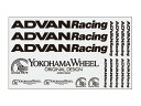 【ADVAN アドバン】ADVAN Racing ステッカー ホワイト アドバンレーシング ステッカー シリーズ 品番:HI112