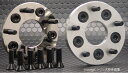【GTO】輸入車用 PCDチェンジャー(T10) ニッケルクロームメッキ 厚さ10mm フォルクスワーゲン / アウディー用 2枚セット 5穴 PCD112→114.3 57.1φ M14×P1.5