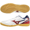 MIZUNO ミズノ モナルシーダ NEO SALA SELECT IN インドアシューズ フットサル 室内用 ノンマーキングソール 2022年秋冬 ホワイト/レッド Q1GA212262