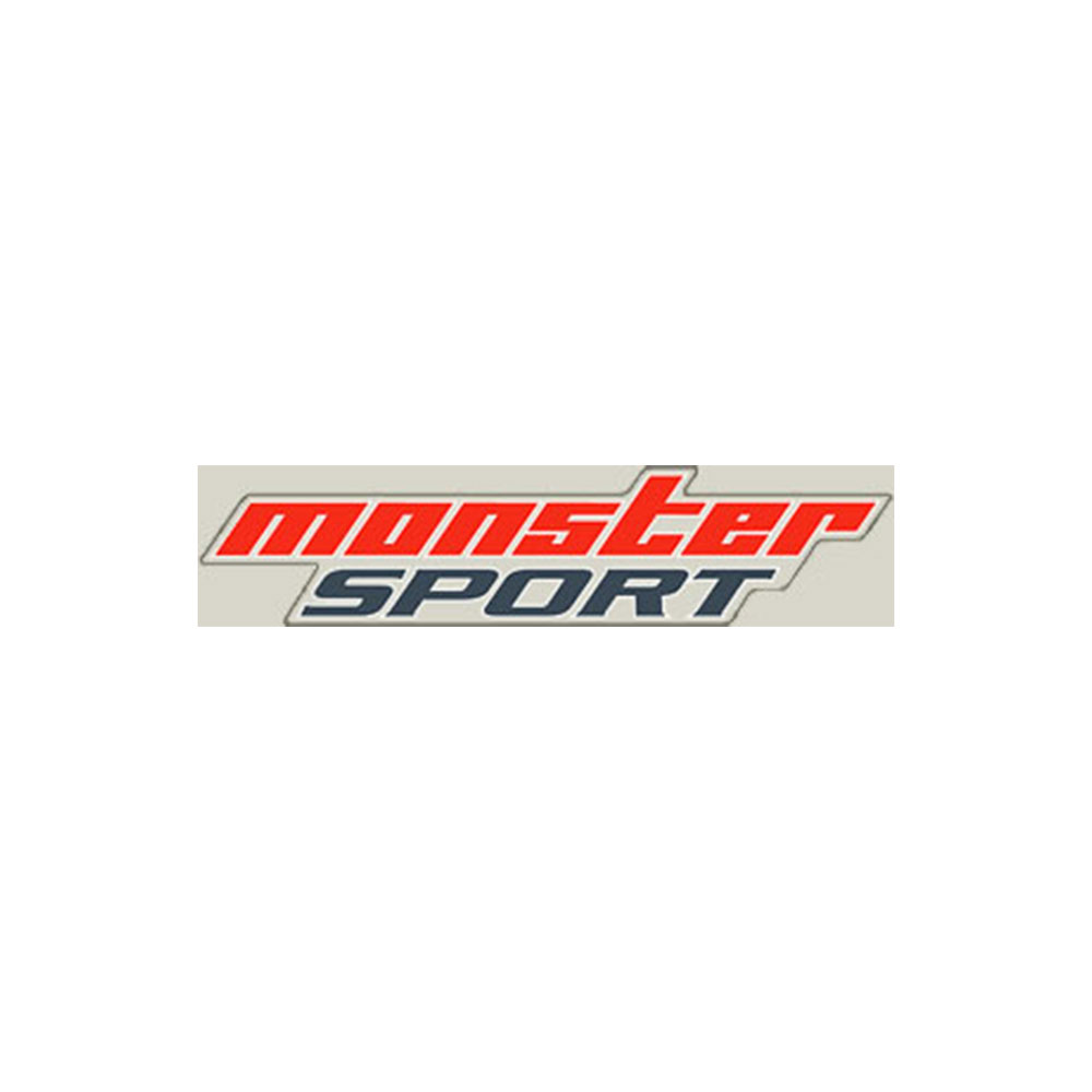 モンスタースポーツ　ステッカー*Monster Sport*スイフト/ジムニー/ランサーエボリューション/86【NEWモンスタースポーツステッカー（クリア×レッド×ダークグレー）】330×75【896112-0000M】