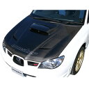 ボンネット【インプレッサ用エアアウトレットカーボンボンネット】インプレッサGDB/GDA F型用★【6DQB16】(受注生産品)***要:別途特別運賃***