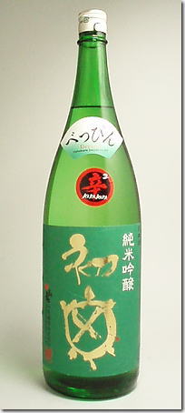 【静岡の地酒】【日本酒】初亀（はつかめ）　純米吟醸べっぴん辛2　1.8L　