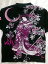 絡繰魂 カラクリ魂 和柄半袖Tシャツ 夜桜に花魁プリント KARAKURI【コンビニ受取対応商品】