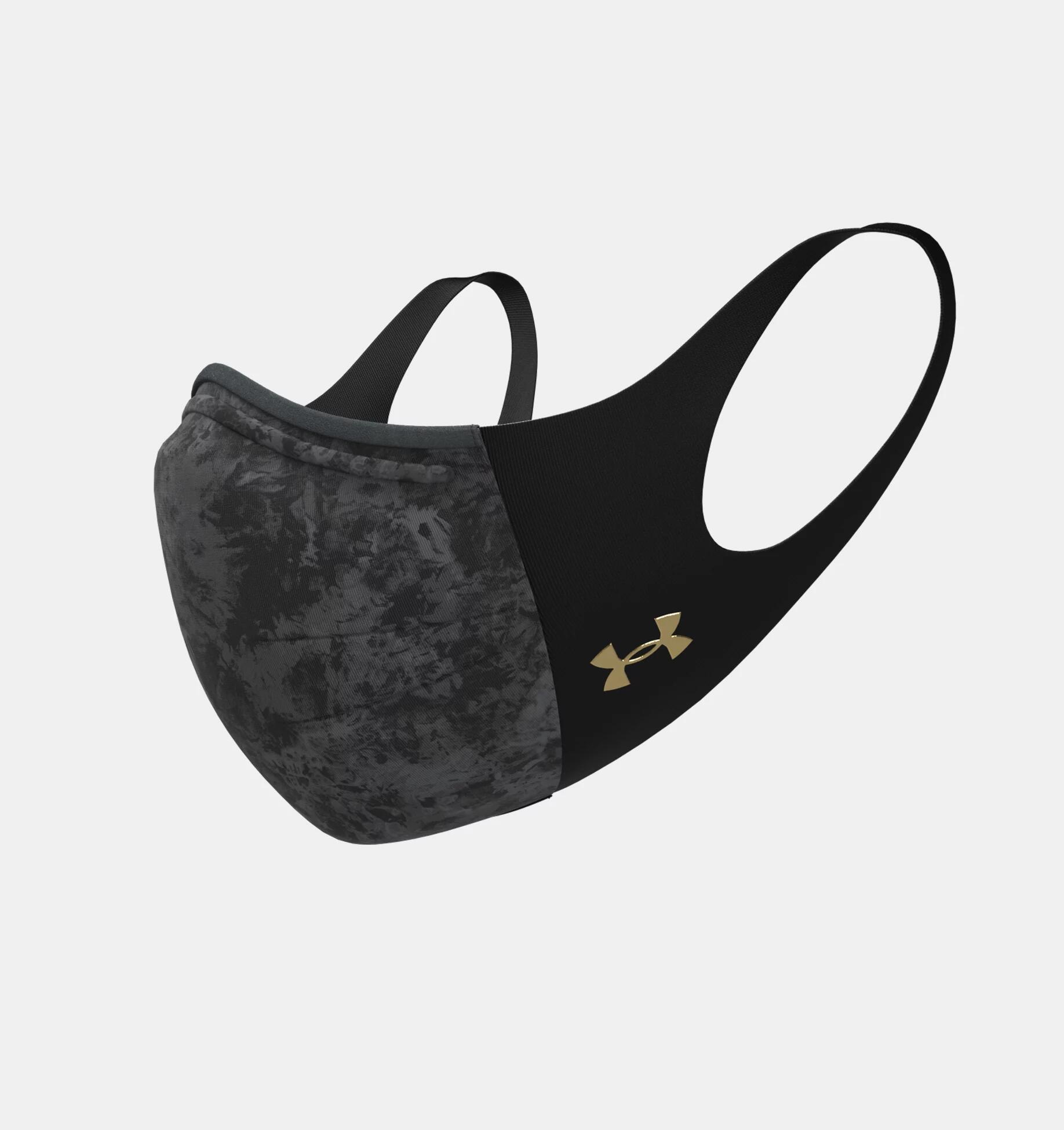 UNDER ARMOUR <strong>アンダーアーマー</strong> UA スポーツ<strong>マスク</strong> フェザーウエイト 軽量 Pitch Gray / Black / Gold - 013