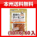 (本州送料無料)稲葉ピーナツ 素煎りアーモンド (10×6)60入