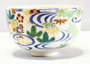 小峠葛芳 丹山窯 草花流水之絵 茶碗 ・色絵茶碗 小峠丹山 抹茶茶碗・茶道具