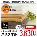 バスタオル 大判 5枚セット 8年タオル 選べるカラー13色 1000匁 【あす楽】【送料無料】 65cmx135cm 無地 業務用 丈夫 速乾 綿100% 病院 介護 ホテル 旅館 ペット エステサロン※店内全品送料無料です!