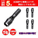 LEDハンディライト5本セット 市販電池対応単4電池 アウト...