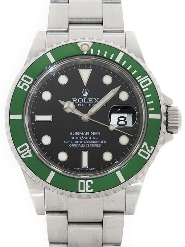 【ROLEX】ロレックス『サブマリーナデイト グリーンサブ』16610LV V番’09年頃製 メンズ 自動巻き b03w/h16A