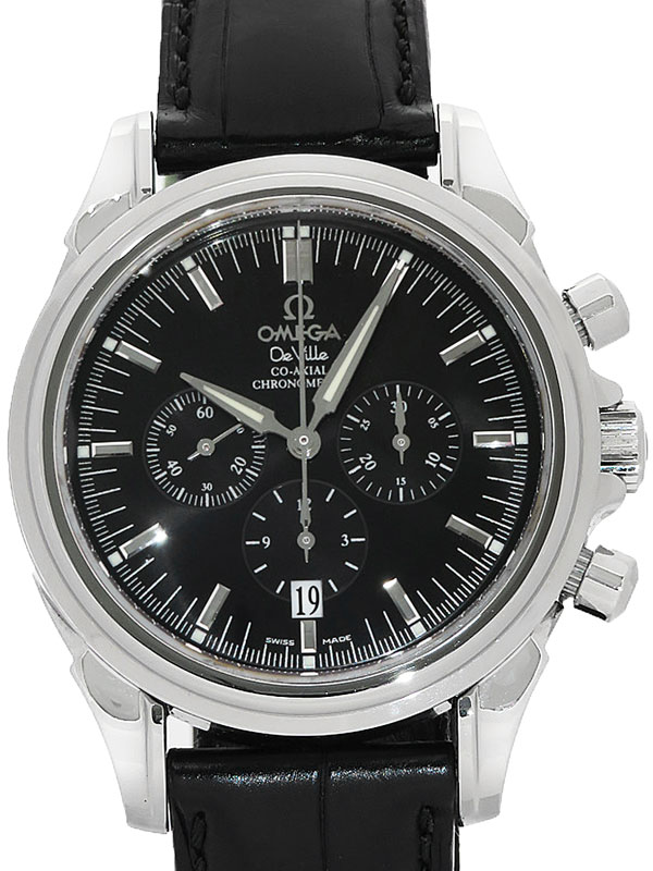 【OMEGA】【裏スケ】オメガ『デビル コーアクシャル クロノグラフ』4841.50.31 メンズ 自動巻き b03w/h20AB