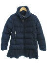 【MONCLER】【ルーマニア製】【アウター】モンクレール『VIBURNUM 切替ダウンコート size0』2017 レディース 1週間保証【中古】