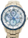 【CASIO OCEANUS】カシオ『オシアナス マンタ アクアマリンブルー』OCW-S3000P-2AJF メンズ ソーラー電波クォーツ 1ヶ月保証【中古】b01w/h02AB