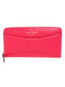 【kate spade】【LACEY】ケイトスペード『リボンモチーフ ラウンドファスナー長財布』PWRU3530 レディース 1週間保証【中古】b03b/h16A