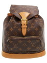 【LOUIS VUITTON】【リュックサック】ルイヴィトン『モノグラム モンスリMM』M51136 レディース バックパック 1週間保証【中古】b05b/h10B
