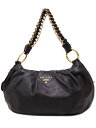 【PRADA】プラダ『レザー ワンショルダーバッグ』BR4243 レディース チェーンショルダーバッグ 1週間保証【中古】b01b/h08B