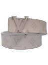 【LOUIS VUITTON】【リバーシブル】【LVバックル】ルイヴィトン『モノグラム エクリプス サンチュール LV イニシャル 40MM』M0158T メンズ ベルト【中古】
