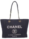 【CHANEL】【ゴールド金具】シャネル『ドーヴィル チェーントートバッグ』A67001 レディース 1週間保証【中古】