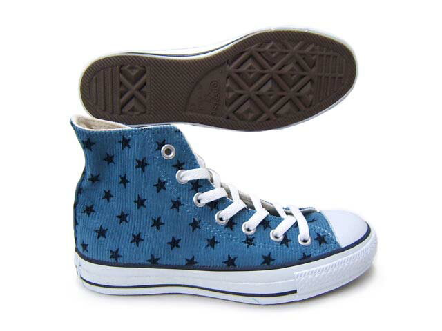 コーデュロイ素材に星型の可愛いプリント柄♪コンバー