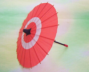 ミニチュア飾り番傘（赤）
