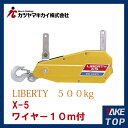 カツヤマキカイ チルホール リバティ X-5 ワイヤーロープ10m付 X-5