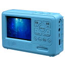 【直送】 手回し充電機能付きテレビ&ラジオ エコラジ7(セブン) ブルー