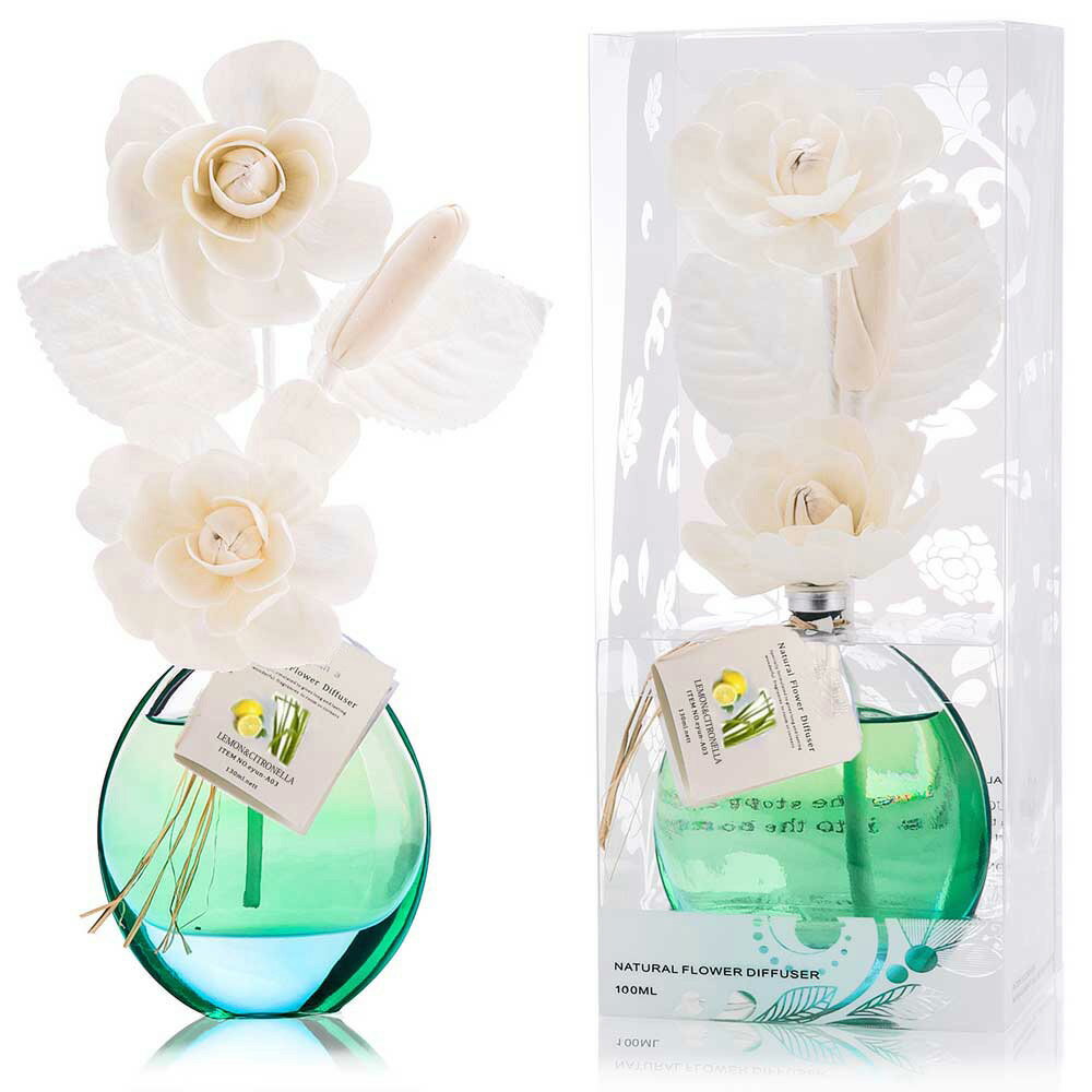 【誕生日プレゼント】 ソラフラワー ルームフレグランス【レモングラス】 A03 /誕生日プレゼント 芳香剤 アロマ インテリア ハーバリウム ボタニカル