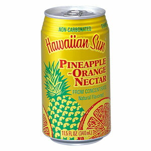 【送料無料】パイナップル・オレンジ・ネクター 340ml 1ケース（24本）【ハワイアンサン】【トロピカルジュース】　hawaiian sun【※暑中見舞いや誕生日などのギフト・プレゼントにも！】