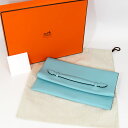 Hermes エルメス Pliplat プリプラ 33 5way バッグ エバーカラー ブルーアトール T刻印 【送料無料】【代引き無料】クラッチバッグ ハンドバッグ【中古】32440621