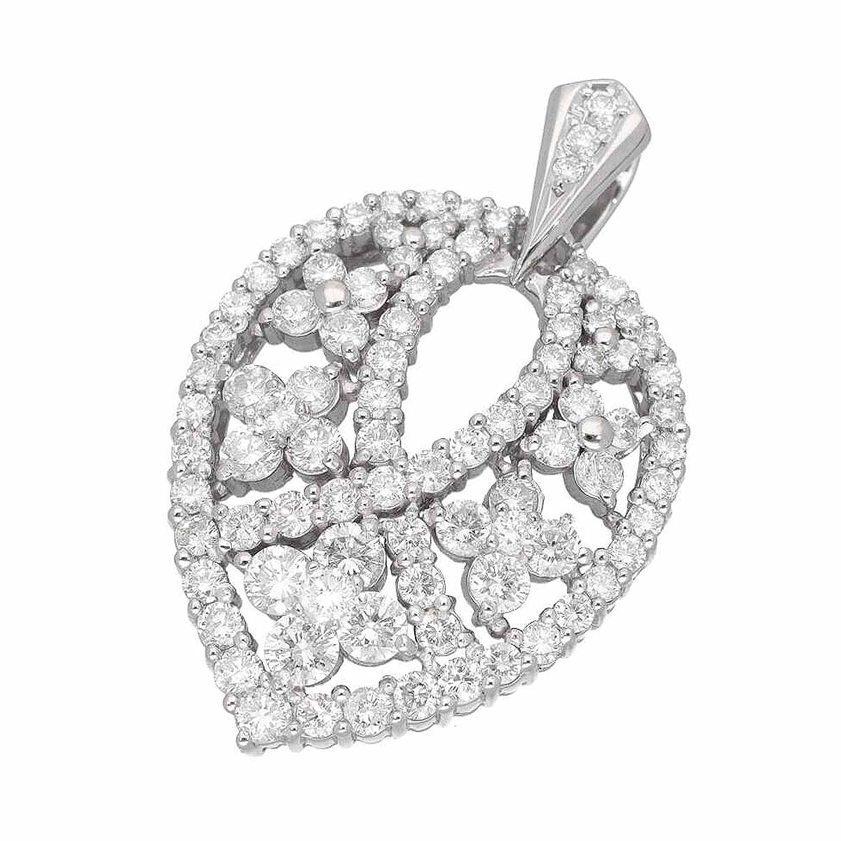 ダイヤモンド(2.00ct) ペンダントトップ PT900 プラチナ 鑑別書【送料無料】【代引手数料無料】【中古】25030231