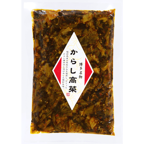 からし高菜【辛子高菜】5袋入り【福岡/旭食品】【からしたかな】【瀬高】【高菜漬け】【トッピングに最適！★豚骨ラーメン★チャーハン★おにぎり】トッピングに最適。旭食品の福岡産＜瀬高産＞の辛子高菜/からし高菜です。