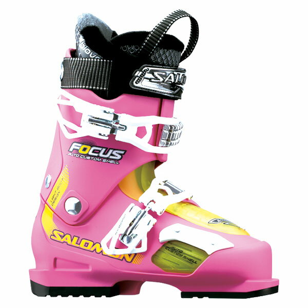 SALOMON 〔サロモンスキーブーツ〕＜2012＞FOCUS JP PNK 〔PINK/YELLOW TRANS〕 【送料無料】