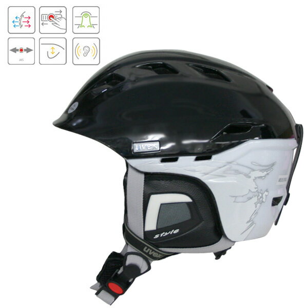 ★UVEX 〔ウベックススキーヘルメット〕＜2013＞comanche2 /ブラックホワイト