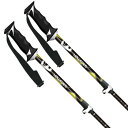 【エントリーでポイント10倍!9/23 10:00~9/30 9:59まで】SALOMON〔サロモン スキーポール・ストック〕X MAX ADJUSTABLE 〔black/yellow〕【伸縮式ストック】