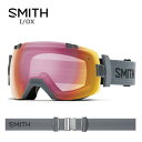SMITH 〔スミス スキーゴーグル〕I/OX〔アイオーエックス〕〔CHARCOAL〕Photochromic Red Sensor〔調光〕/Clear【眼鏡・メガネ対応ゴーグル】【送料無料】