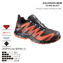 SALOMON〔サロモン スポーツシューズ トレイルランニング ランニング〕 XA PRO 3D GTX L37833100 〔BLACK/TOMATO RED/BLUE LINE〕〔z〕