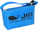 JIB ハンドルポーチS HPOS26ロケットブルー×イエローステッチ19×12.5×6cm